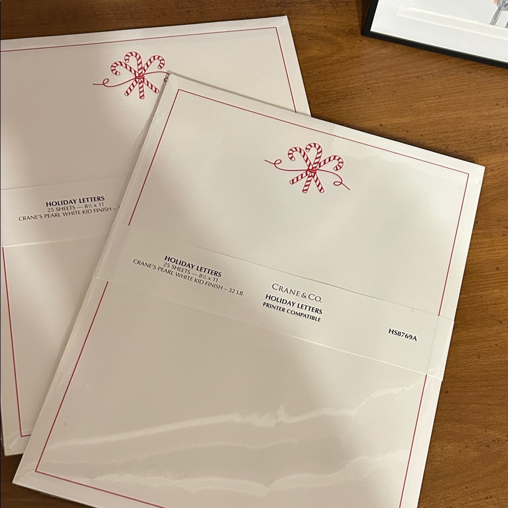 Red and White Stationery Set - Picture 2 of 3